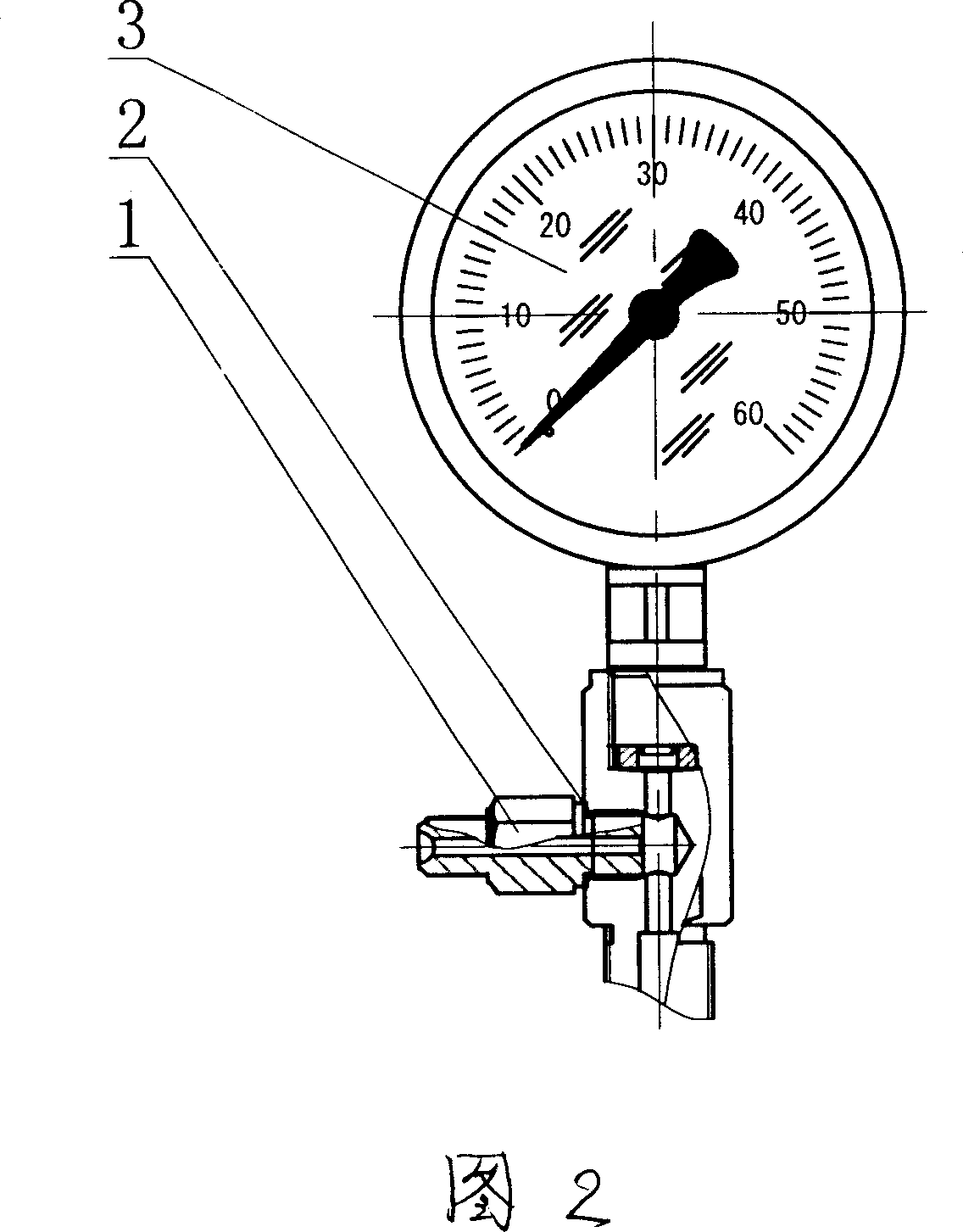 Gravity flow type oil spout mouth detector