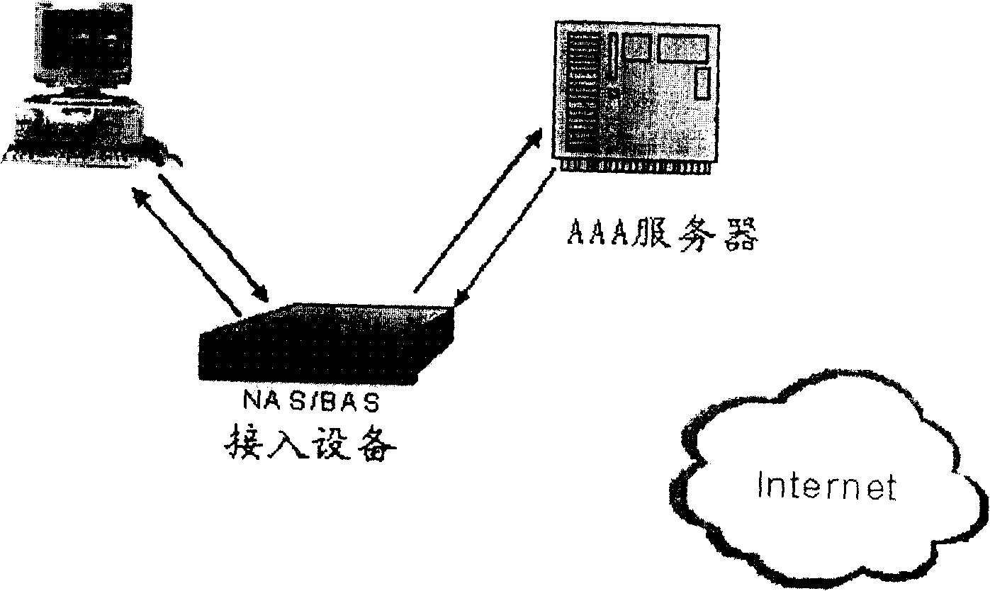 Realizing method for mobile phone user to access to internet