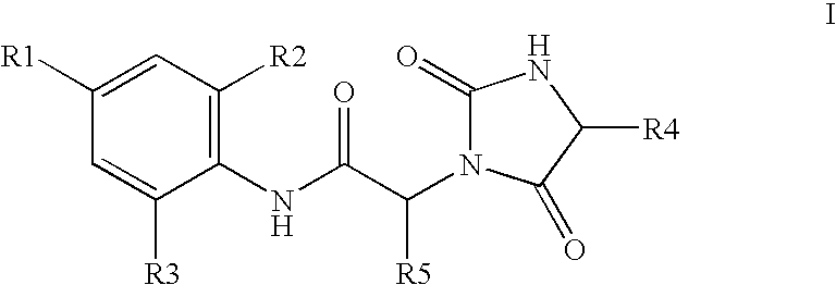 Substituted hydantoins