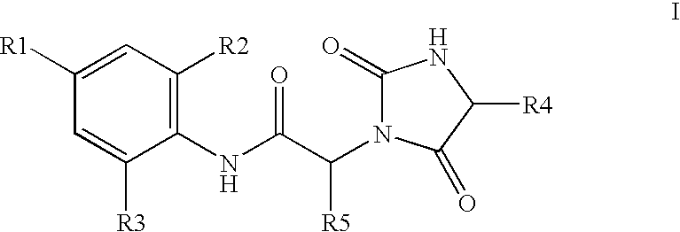 Substituted hydantoins