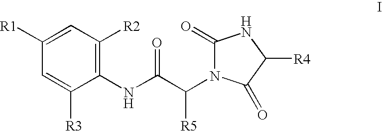 Substituted hydantoins