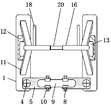 Interval adjustable farmland irrigation device with built-in weeding function