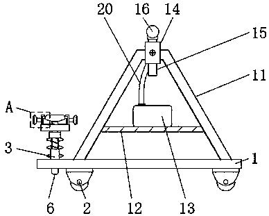 Interval adjustable farmland irrigation device with built-in weeding function