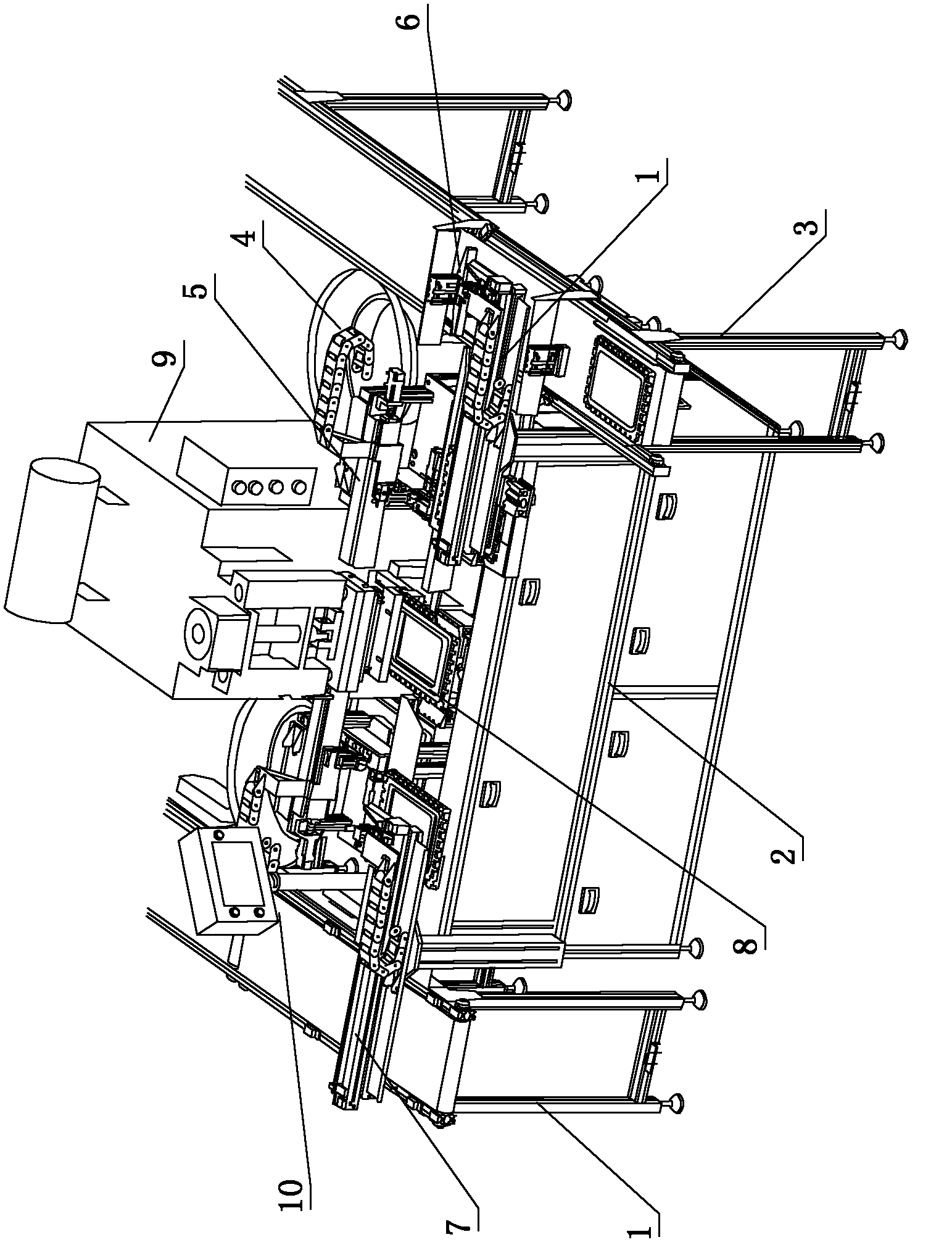 Full-automatic door body butt-welding machine