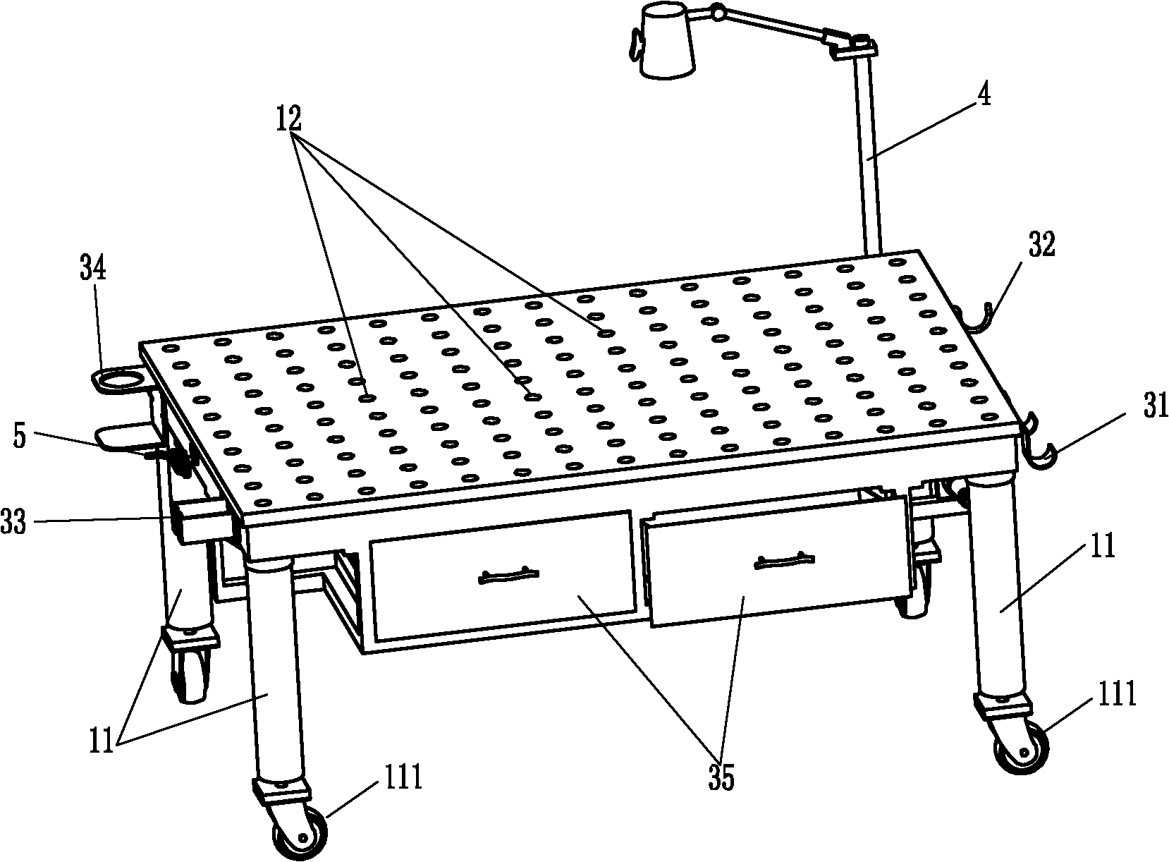 Welding fixture platform