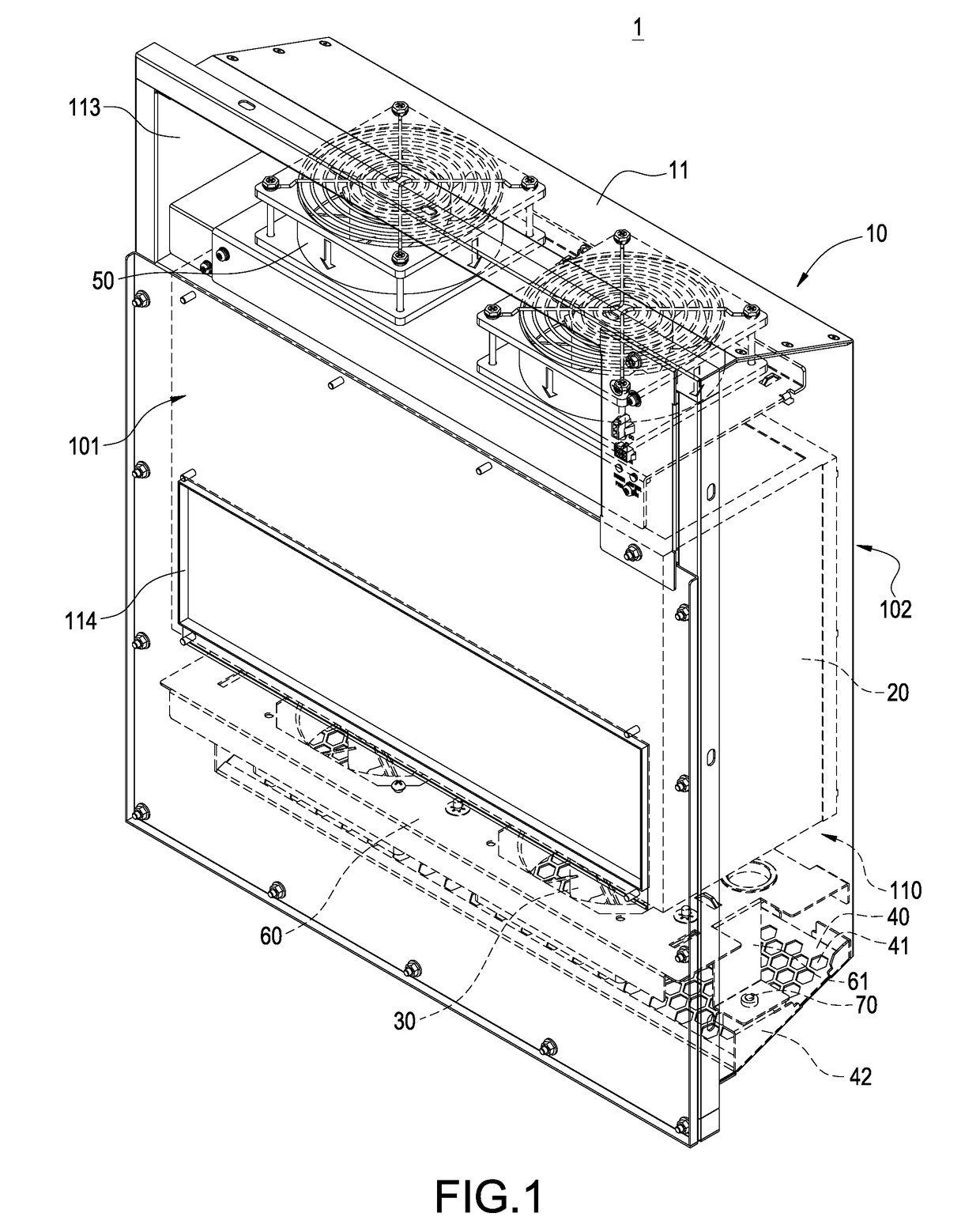 Heat exchanger, machine cabinet using the same, and method of assembling heat exchanger