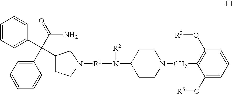 Substituted 4-amino-1-benzylpiperidine compounds