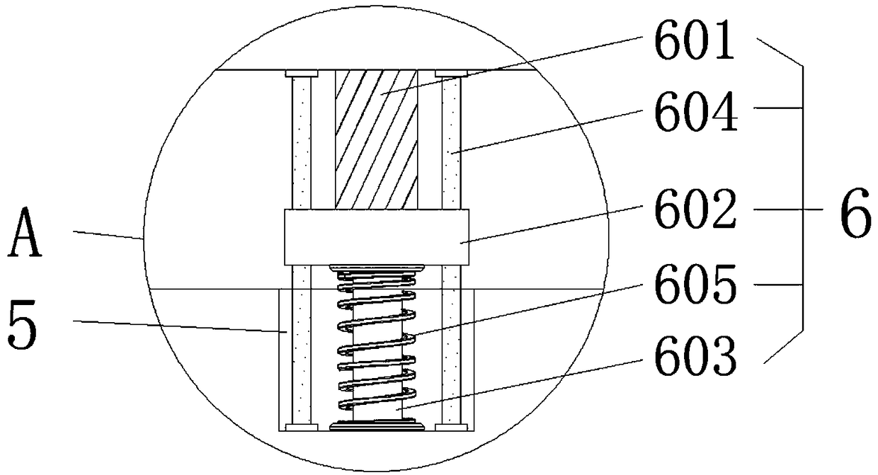 Mechanical base with functions of buffering and damping