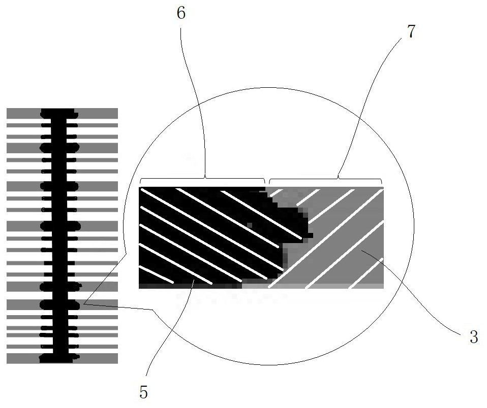 In-trench sawtooth anti-counterfeiting method