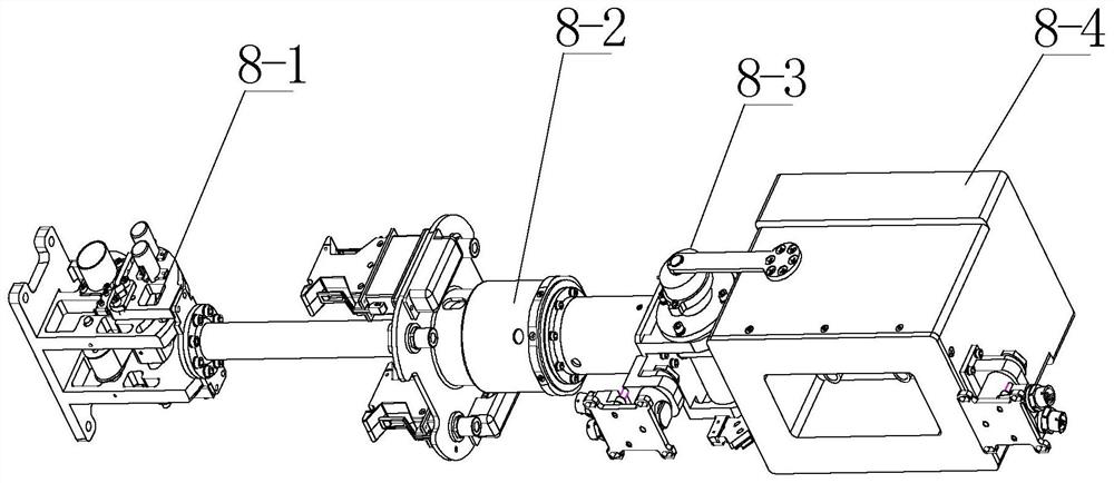 A follow-up gravity compensation device for a three-degree-of-freedom space station pan table lamp