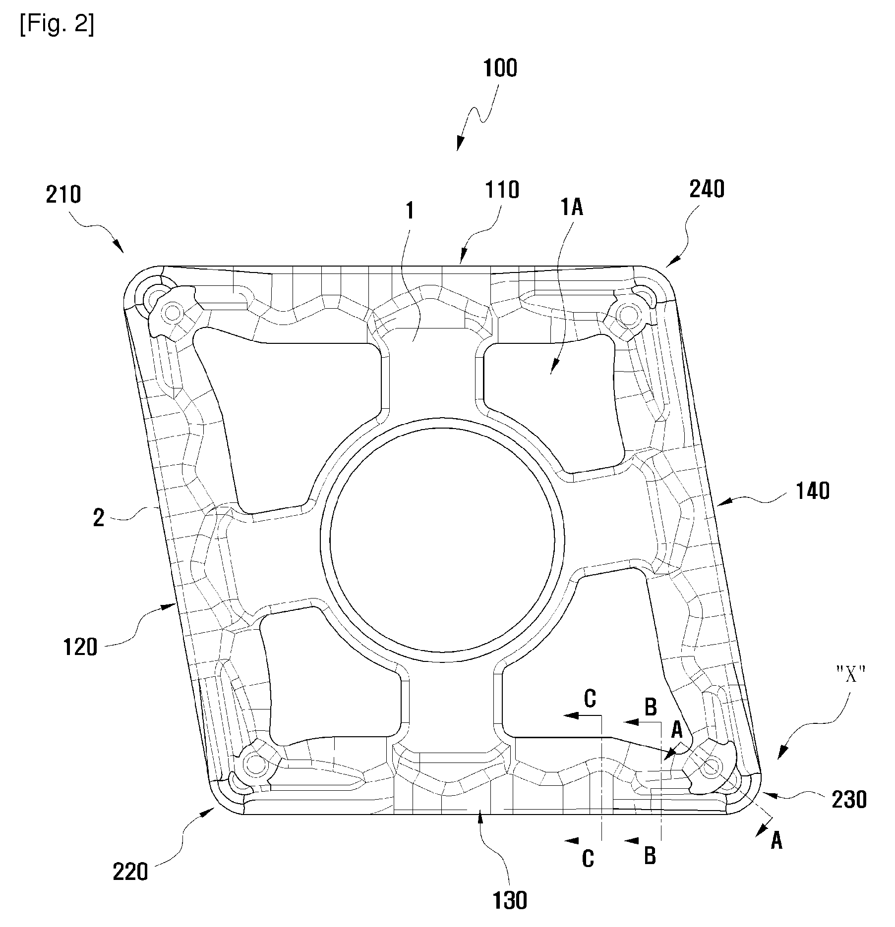 Cutting insert having a corner recess