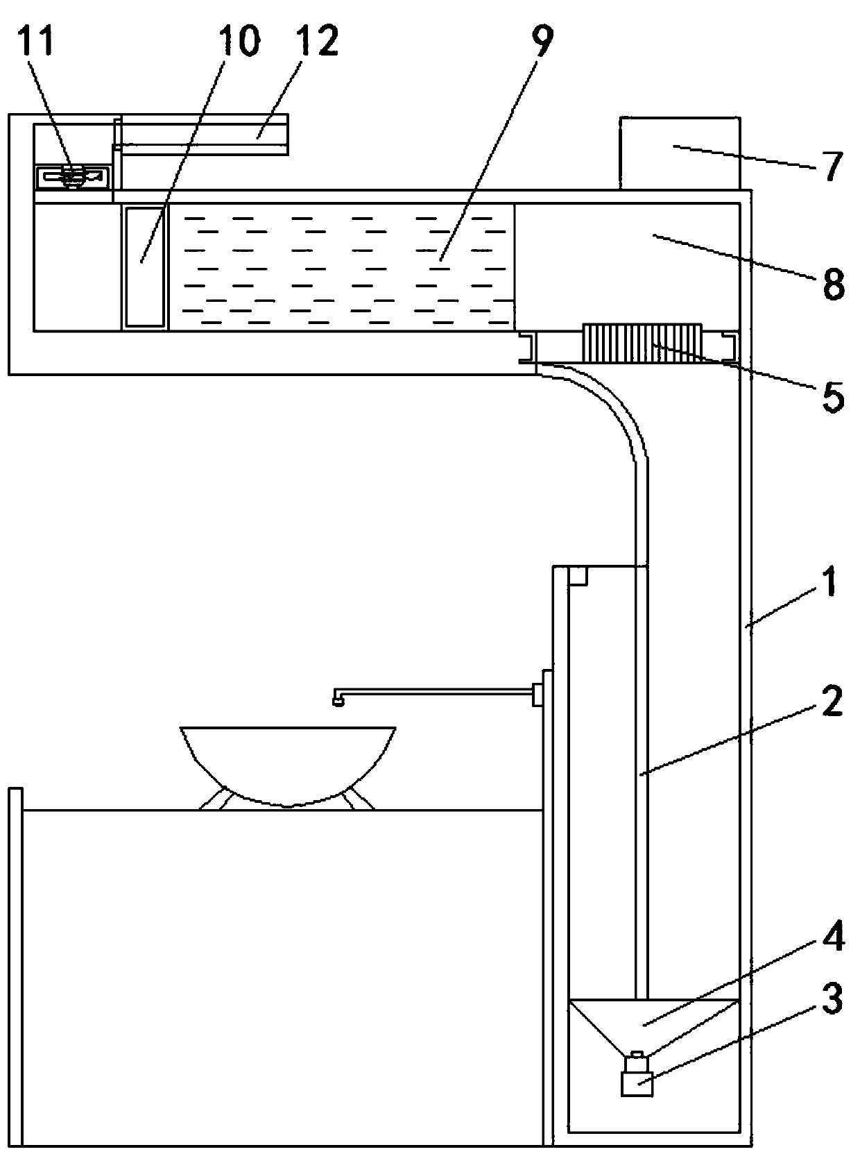 Automatic purifying, odor-removing and disinfecting integrated oil smoke removal and discharge cover