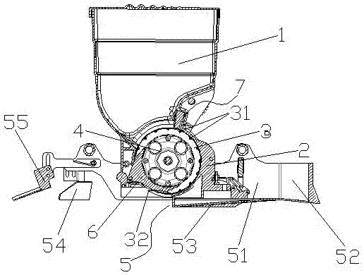 Seeding and furrowing integrated device