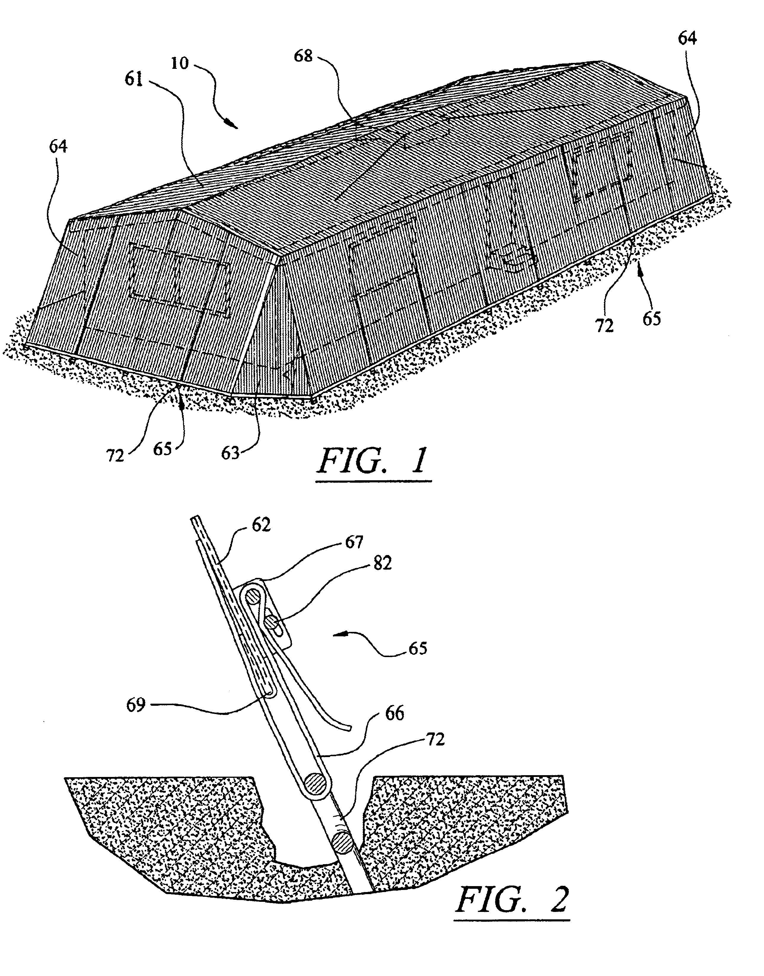 Flexible wind abatement system