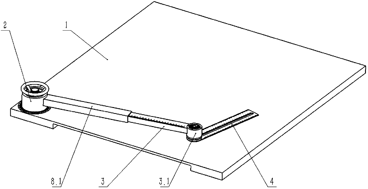 Mechanical arm type auxiliary drawing device