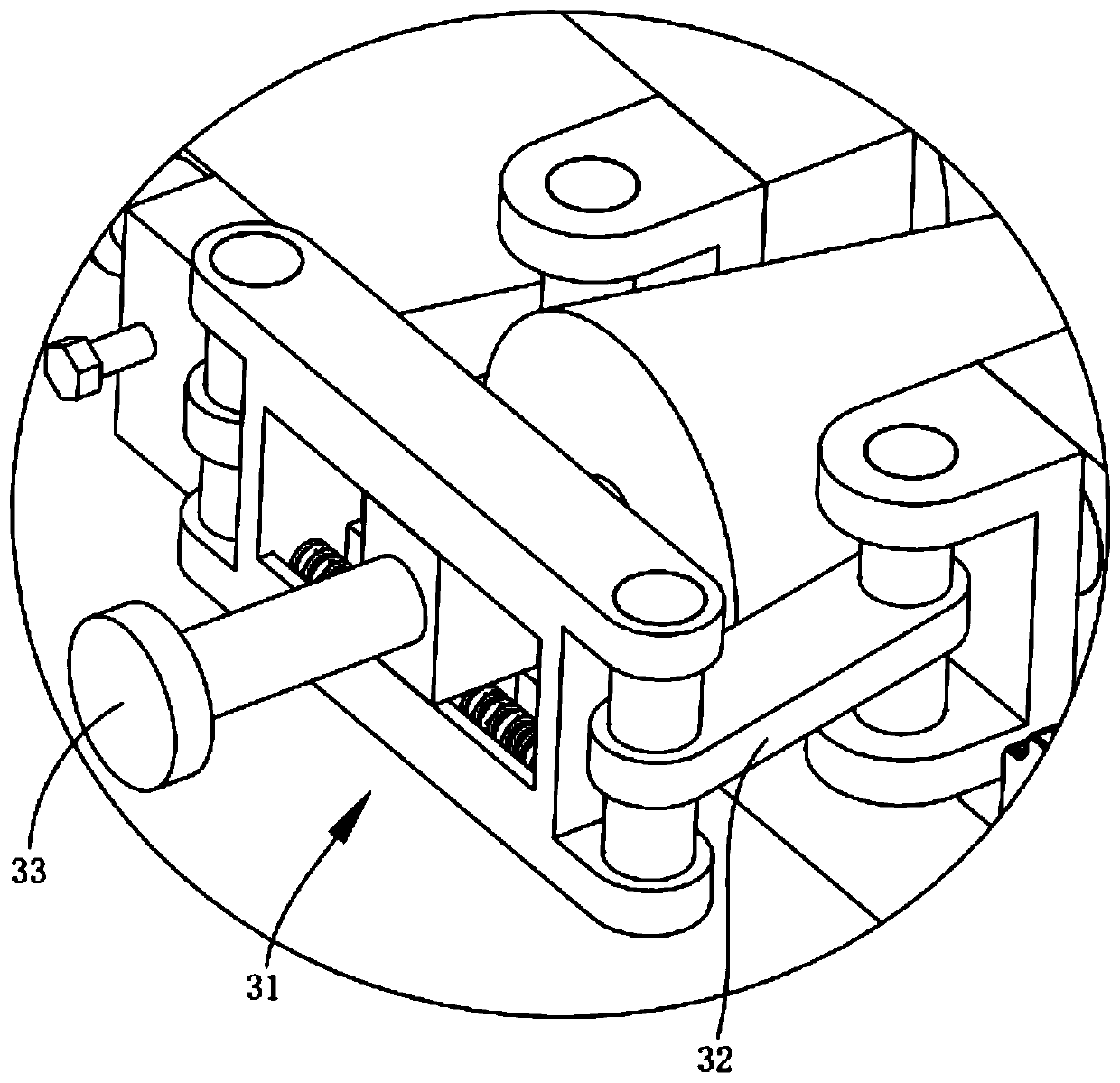 Flexible conveying unit used on logistics sorting device