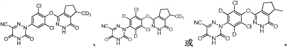 Deuterated pyridazinone compound and application thereof