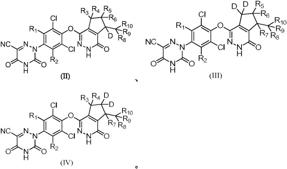 Deuterated pyridazinone compound and application thereof