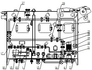 A cloth carbonization machine