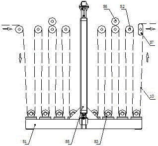 A cloth carbonization machine