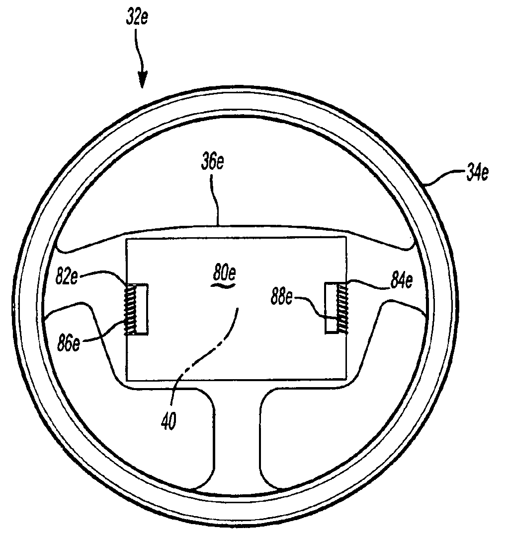 Active magnetostrictive sensor for automotive horn or occupant weight sensor