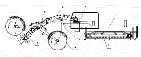 Amphibious ice breaking vehicle