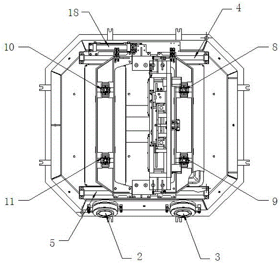 Closable type automatic material throwing copper furnace cover used for continuous casting of copper and aluminum composite materials