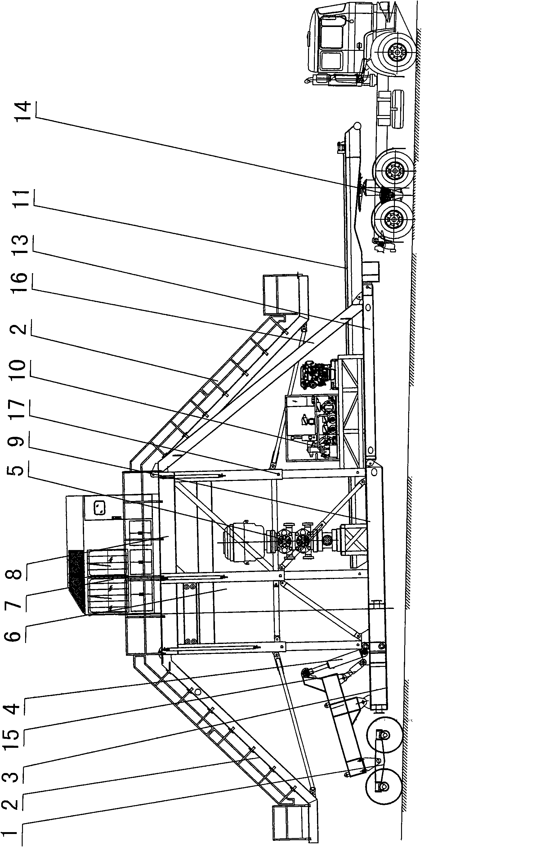 Novel trailing drilling platform