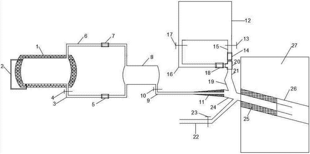 Method for injecting high-temperature nitrogen gas for improving coal body permeability after liquid nitrogen gasification circulation