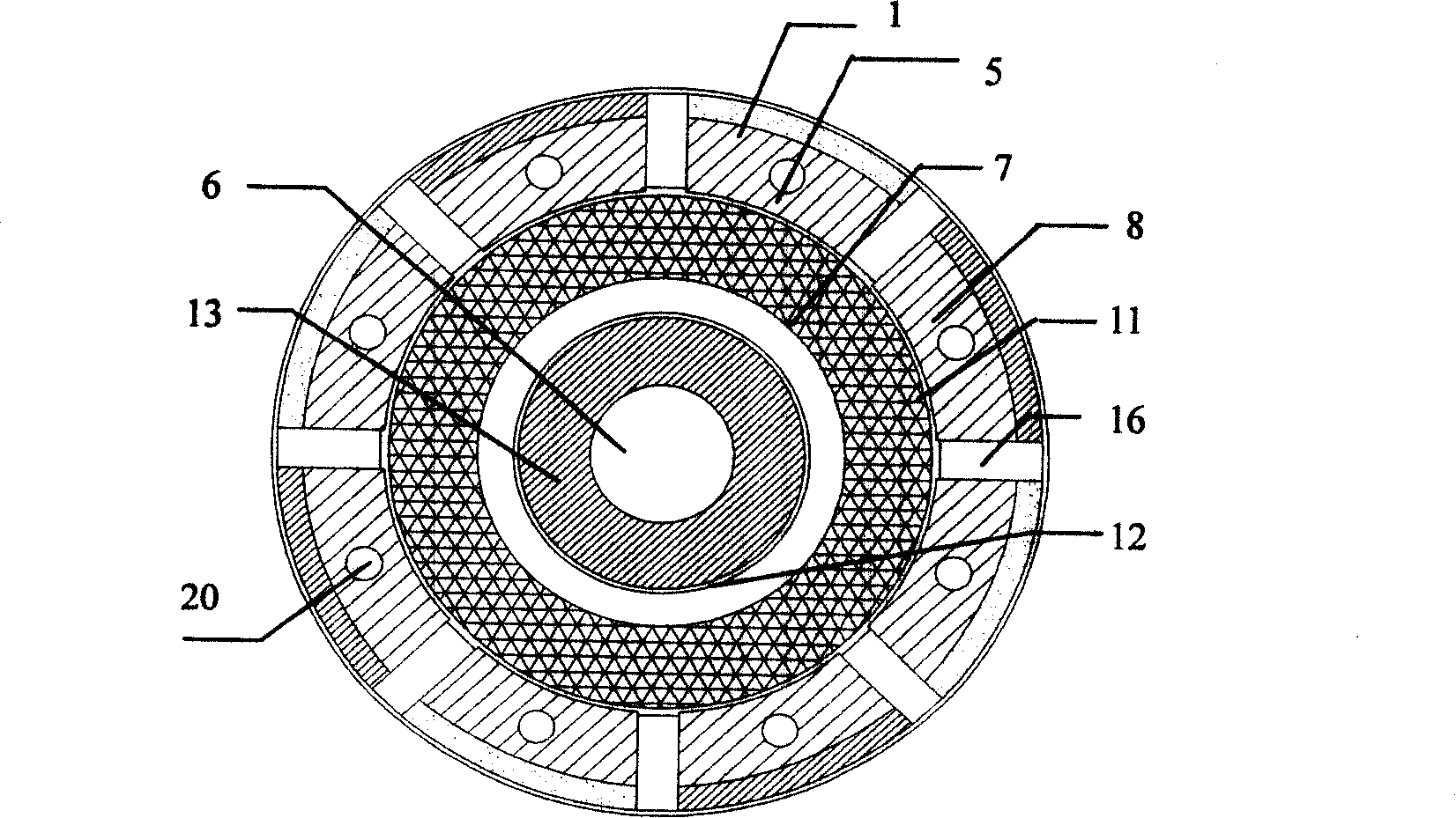 Non symmetrical interleaving mixed exciting synchronization motor