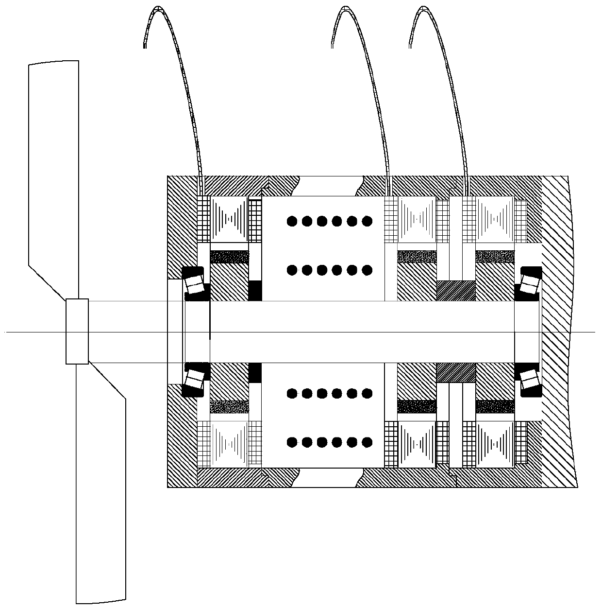 A wind-driven direct-drive generator that adjusts the windward angle of the sail according to the wind direction