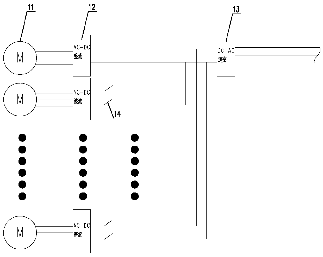 A wind-driven direct-drive generator that adjusts the windward angle of the sail according to the wind direction