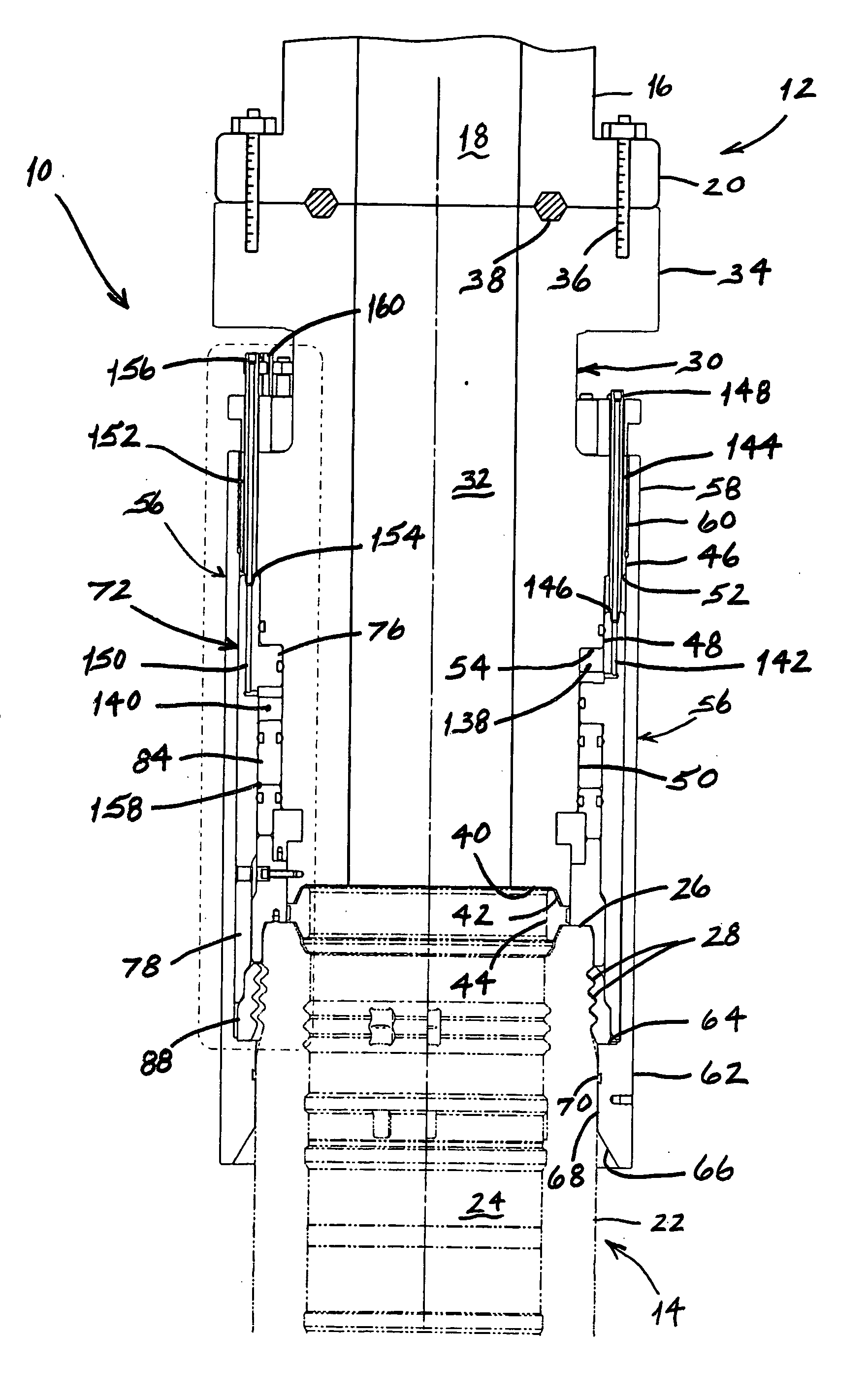 Slimline tieback connector