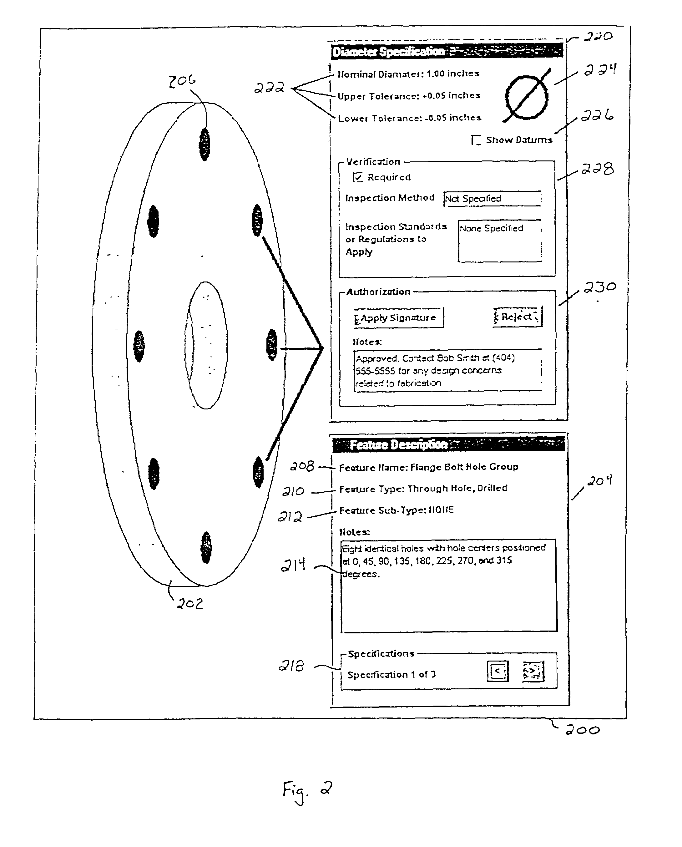 System and process for facilitating efficient communication of specifications for parts and assemblies with a mechanism for assigning responsibility selection