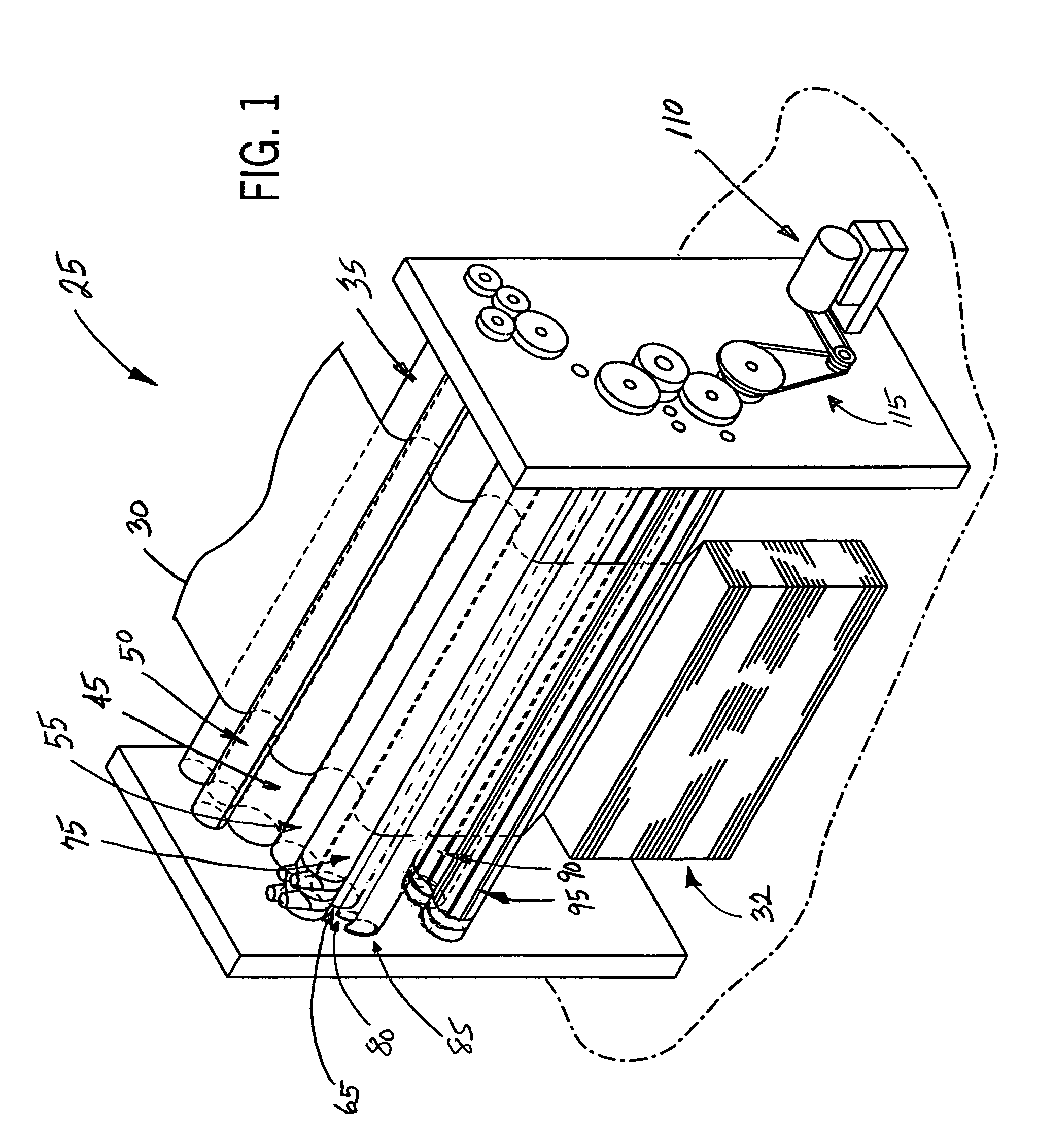 Assembly for and method of gripping sheets of material in an interfolder