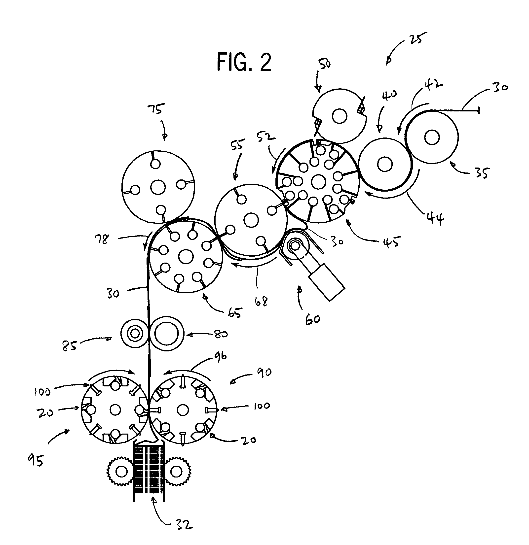 Assembly for and method of gripping sheets of material in an interfolder