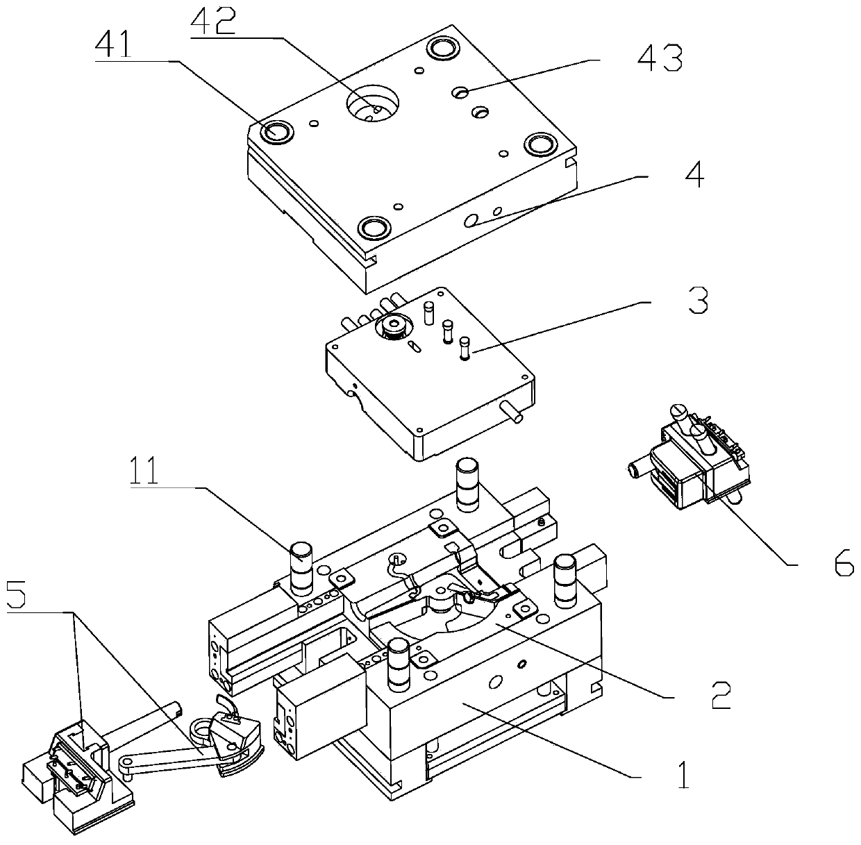 Water faucet forming mould