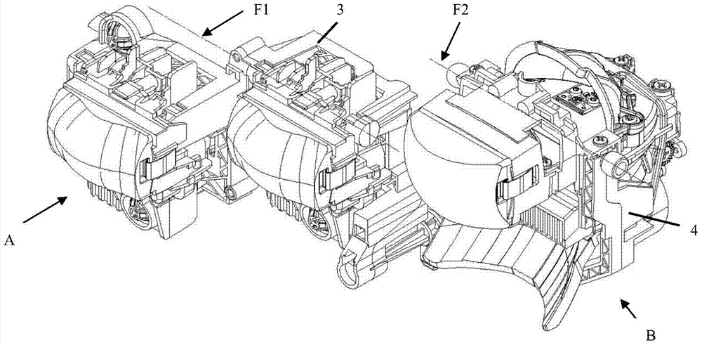 Double-ball connecting rod connection device used for vehicle lamp adjustable support connection