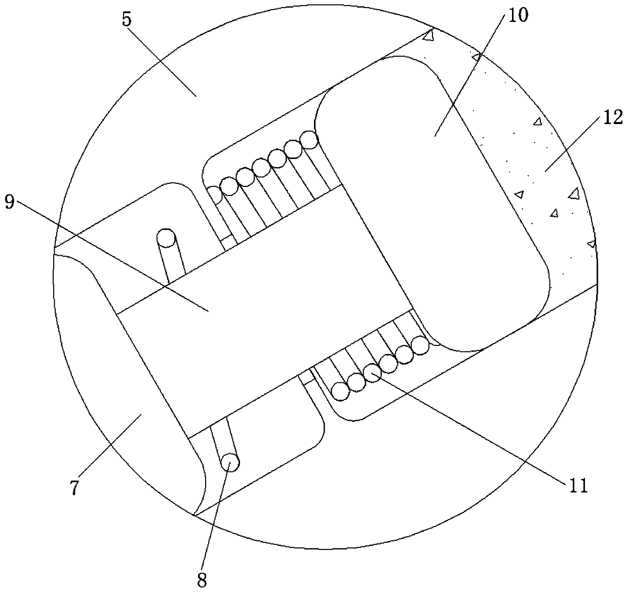 Feeding device for electromagnetic control anti-skid plate shearing machine