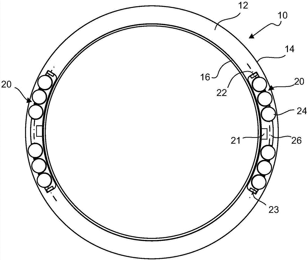 Washing machine and balancing ring used for the washing machine