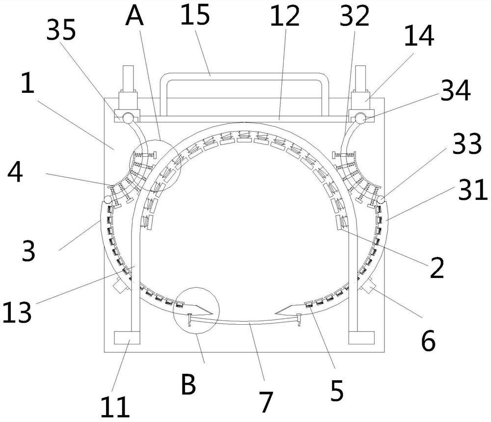 Oxygen cylinder fixing support convenient to carry