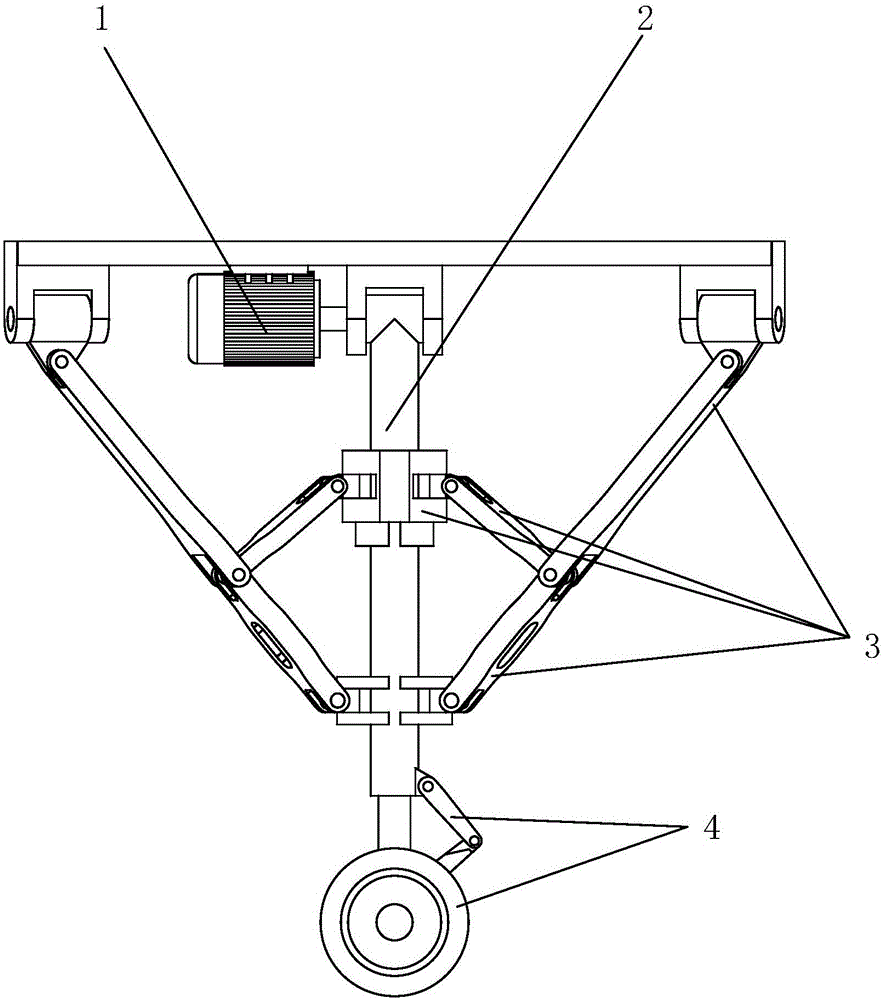 Novel high-strength high-compactness lightweight aircraft landing gear