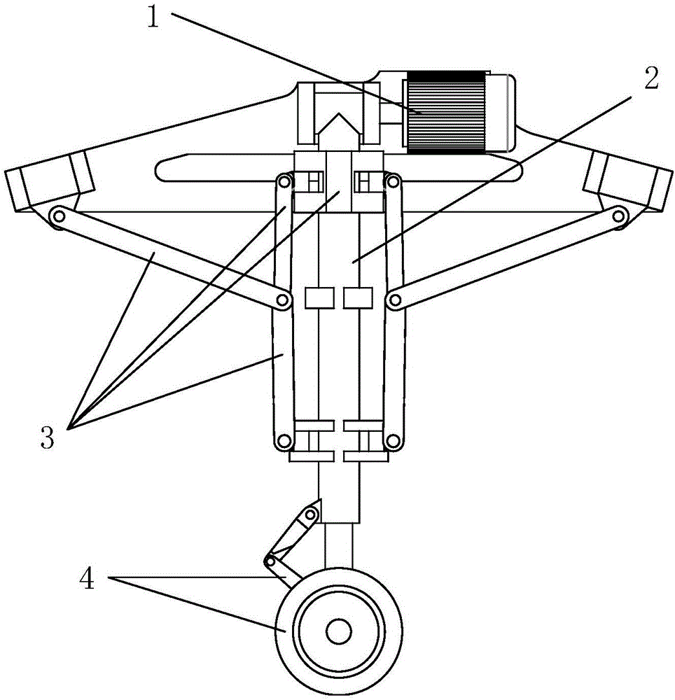 Novel high-strength high-compactness lightweight aircraft landing gear