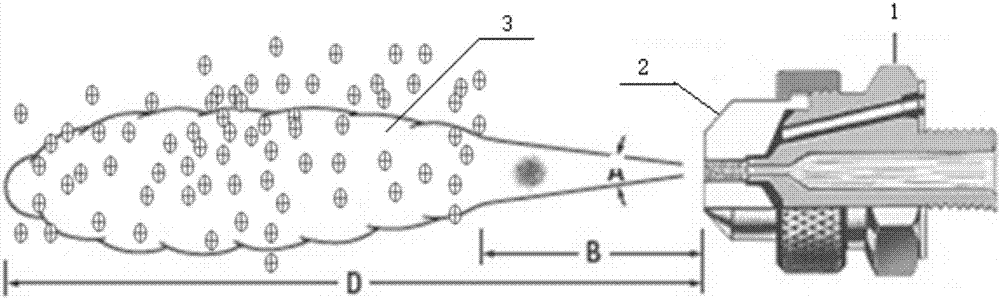 Soy protein spraying equipment and soy protein spraying method