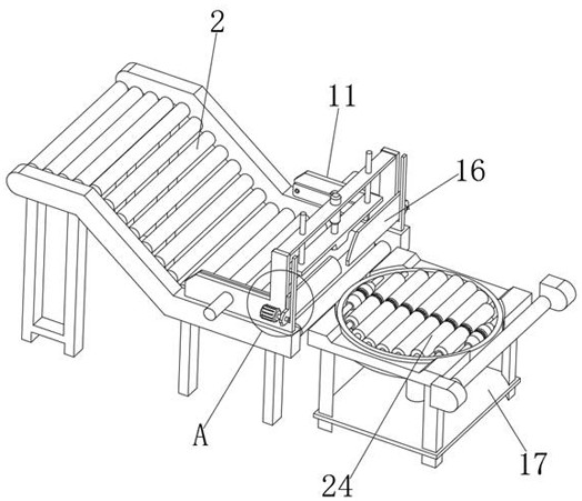 A detection device for sorting goods on an e-commerce platform