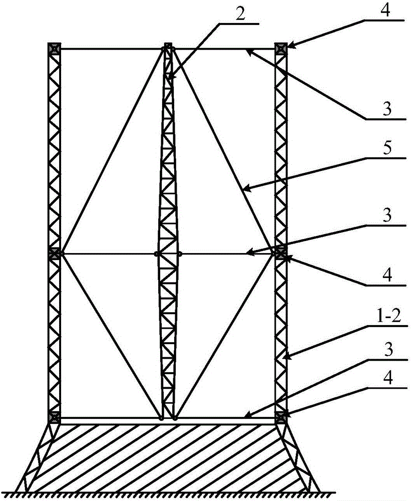 Novel grid cooling tower with crossed steel structure