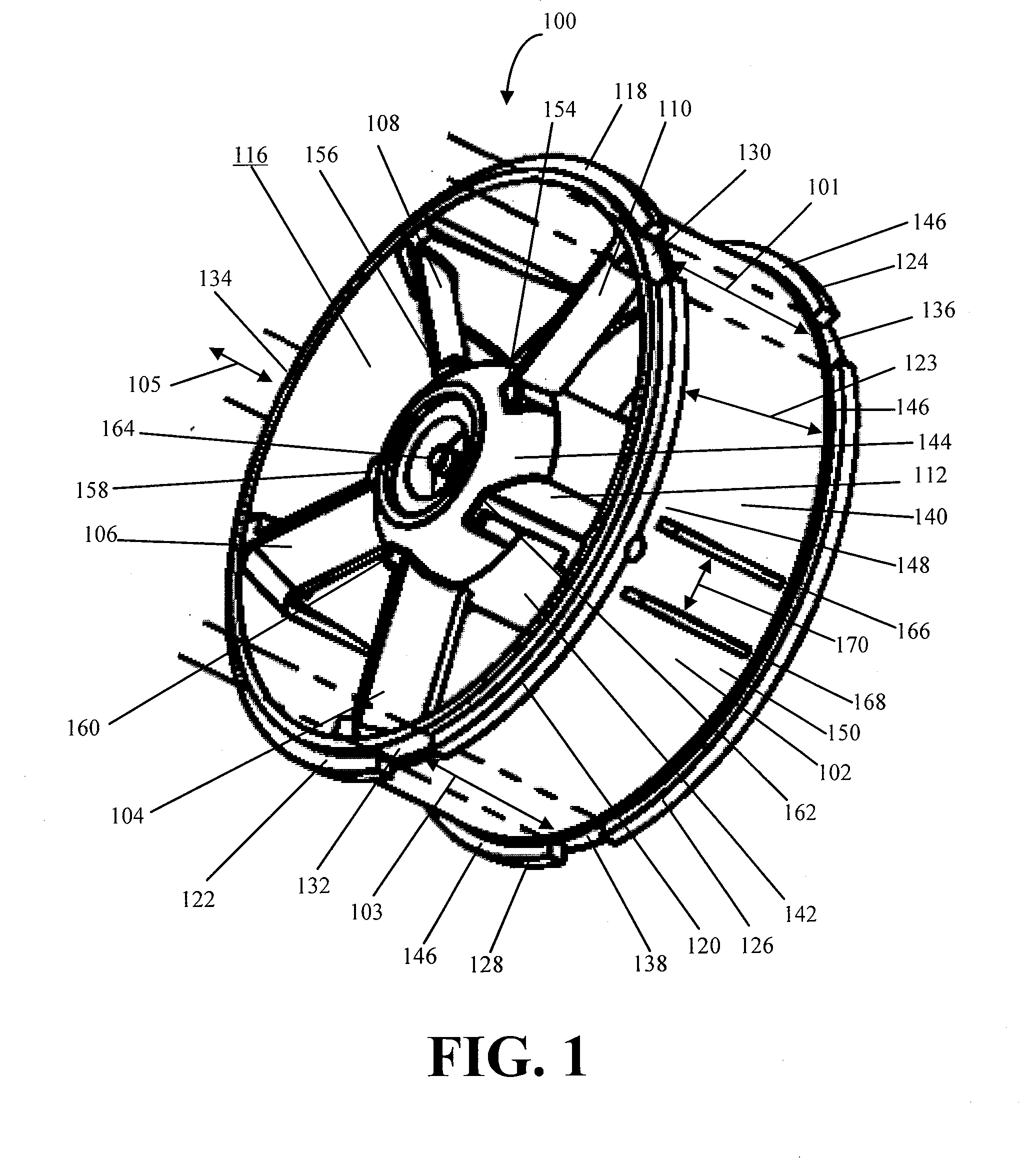 Fan with locking ring