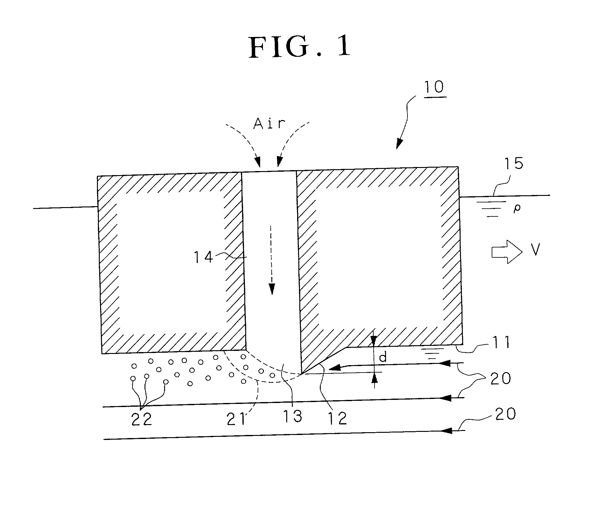 Frictional resistance reducing vessel and a method of reducing frictional resistance of a hull