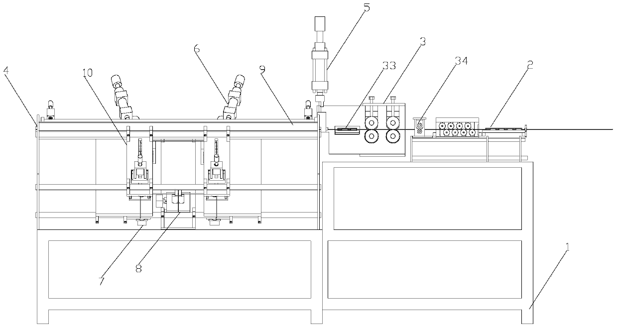 Butt welding all-in-one machine with automatic straightening and frame bending forming function