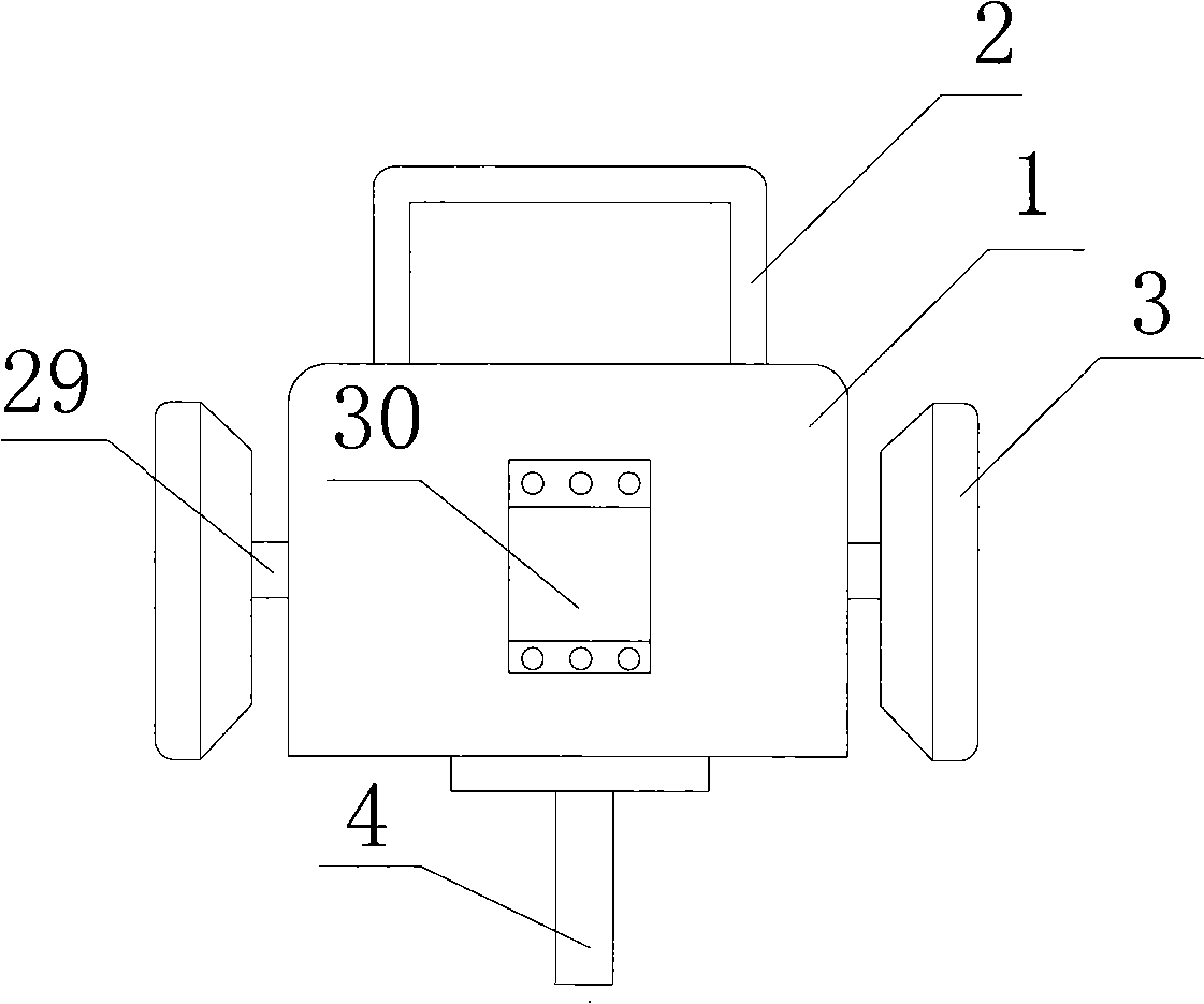 Magnetic leakage detector out of diameter-variable pipe driven by DC generator